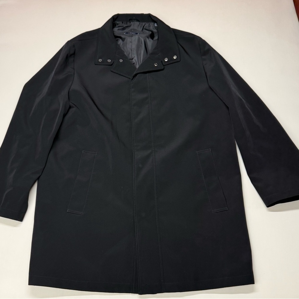 Chaps Black Trench Coat for Men